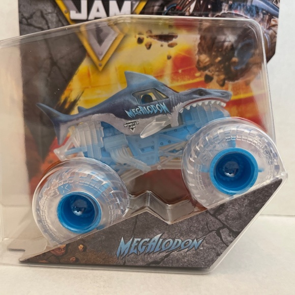 Monster Jam Megalodon Monster Truck - Series 01 - Blue Clear - Picture 4 of 5